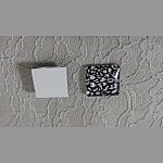 cabochon carré en verre 25mm 006 