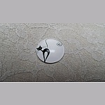 cabochon rond en verre 20mm chat 006 