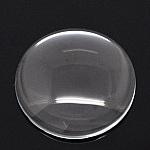 10 Cabochons Ronds 30 mm en verre Loupe transparent N°13
