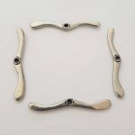 Barre Tige Pour Fermoir En Métal Argenté N°02