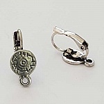 Support Boucle d'oreille Dormeuse N°106 x 1 Paire Argent