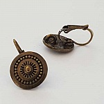 Support Boucle d'oreille Dormeuse N°116 x 1 Paire Bronze