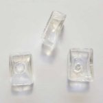 1 Boule en verre à remplir rectangle de 24 x 19 mm