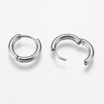 Support Boucle d'oreille Créole Huggie Acier Inoxydable 15 mm