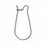 Support Boucle d'oreille Dormeuse Inoxydable 02 N°09