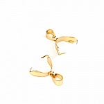 Bélière à pincer en Acier Inoxydable 4.7 x 18 mm Doré