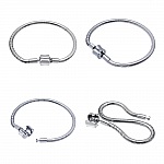 Bracelet Acier Inoxydable N°06 Argent Fermoir Clip 20 cm