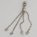 Pompon en métal Pampille Argenté N°04