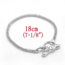 Bracelet Européen Toggle 18cm