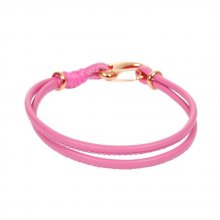 Bracelet Européen Double Uni Rose