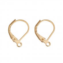 Support Boucle d'oreille Dormeuse N°16 Plaqué Or 14K