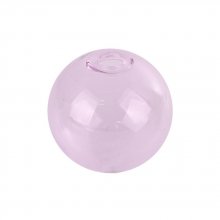 1 Boule en verre ronde de 20mm Rose à remplir