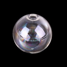 1 Boule en verre ronde à remplir de 20mm AB Transparent