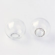 Boules en verre ronde de 14mm 50 pièces à remplir