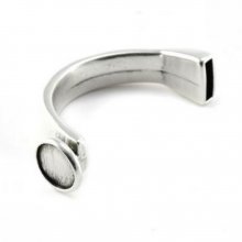 Demi Bracelet en Zamak 12 mm x 03 mm