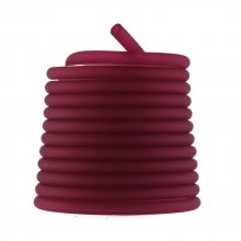 1 mètre cordon Pvc Creux 3 mm Fushia Foncé