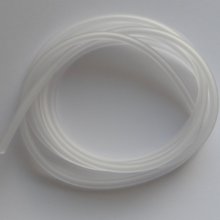1 mètre cordon Pvc Creux 5 mm Blanc