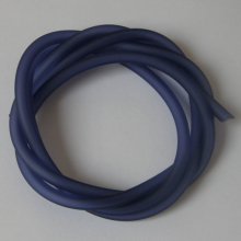 1 mètre cordon Pvc Creux 5 mm Bleu Montana