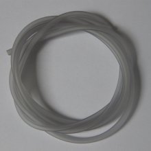 1 mètre cordon Pvc Creux 5 mm Gris Clair