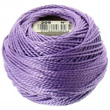 Coton perlé à broder, Lilas, en bobine, DMC N° 5 - 10 g