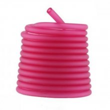 1 mètre cordon Pvc Creux 6,5 mm Fushia Moyen