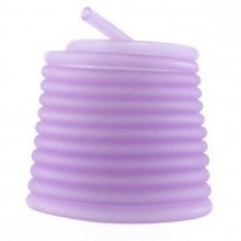 1 mètre cordon Pvc Creux 6,5 mm Lilas