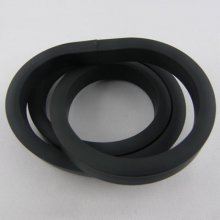0.50 Cm PVC creux rectangle Noir