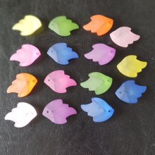 15 Poissons Lucites assortis