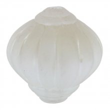 Perle Lucite Forme Lampion Striée Cristal