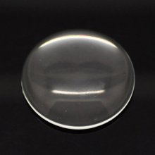 Cabochon Rond 35 mm en verre Loupe transparent N°14