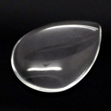 Cabochon Goutte 18 x 25 mm en verre loupe transparent N°25