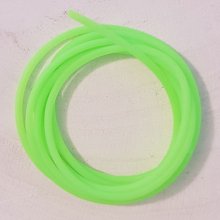 1 mètre de cordon pvc creux de 2 mm Vert Fluo.