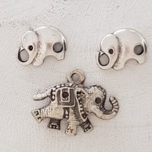 Breloque Éléphant N°06 x 3 pièces