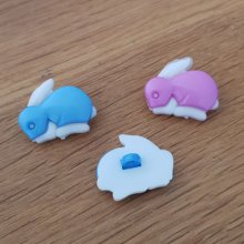 Bouton fantaisie à motifs pour enfants lapin N° 07