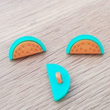 Bouton fantaisie à motifs pour enfants pastèque N° 03 orange