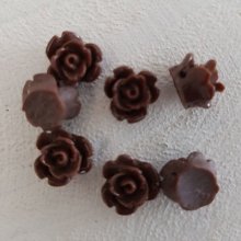 Fleur Synthétique 09 mm N°01-16 Marron foncé