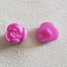 Boutons fantaisie, enfants, bébés Motif Fleur N°01-13 Violet