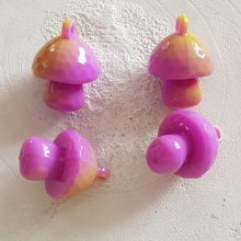 Pendentif Champignon bi-couleur N°04