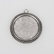 10 supports cabochons de 30 mm argent, pendentifs cabochons 59AS 