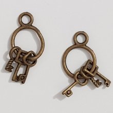 Breloque Clef N°01 Bronze