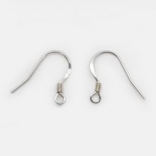 Support Boucle d'oreille Hameçon en Argent 925 N°01 x 1 paire