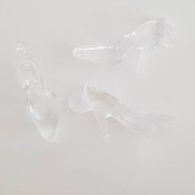 3 Breloques Chaussure N°33 Transparent