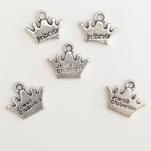 Breloques Couronnes N°04 lot 5 pièces