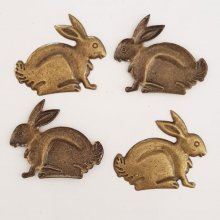 Breloque Lapin N°02 x 10 Bronze