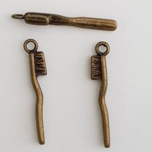 Breloque Brosse à Dent N°01 Bronze