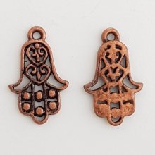 Breloque forme main Hamsa N°02 Bronze