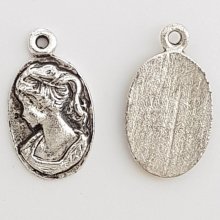 Breloque Camée femme N°01 Argent