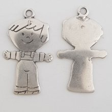 Breloque Enfant N°34 Zamak (Plaqué Argent)