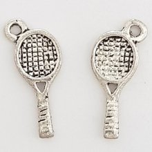 Breloque Raquette de Tennis Sport N°05 Argent