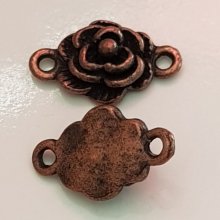 Breloque Fleur Métal N°070 Bronze